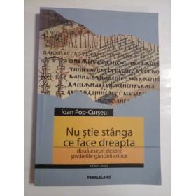 NU STIE STANGA CE FACE DREAPTA - IOAN POP-CERSEU